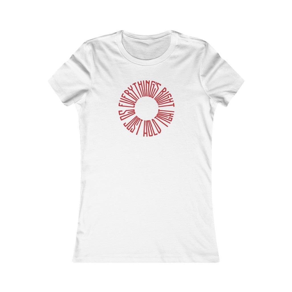 EVERYTHING'S RIGHT Donut - Women's Bella Canvas Tee - Simplewear Phish