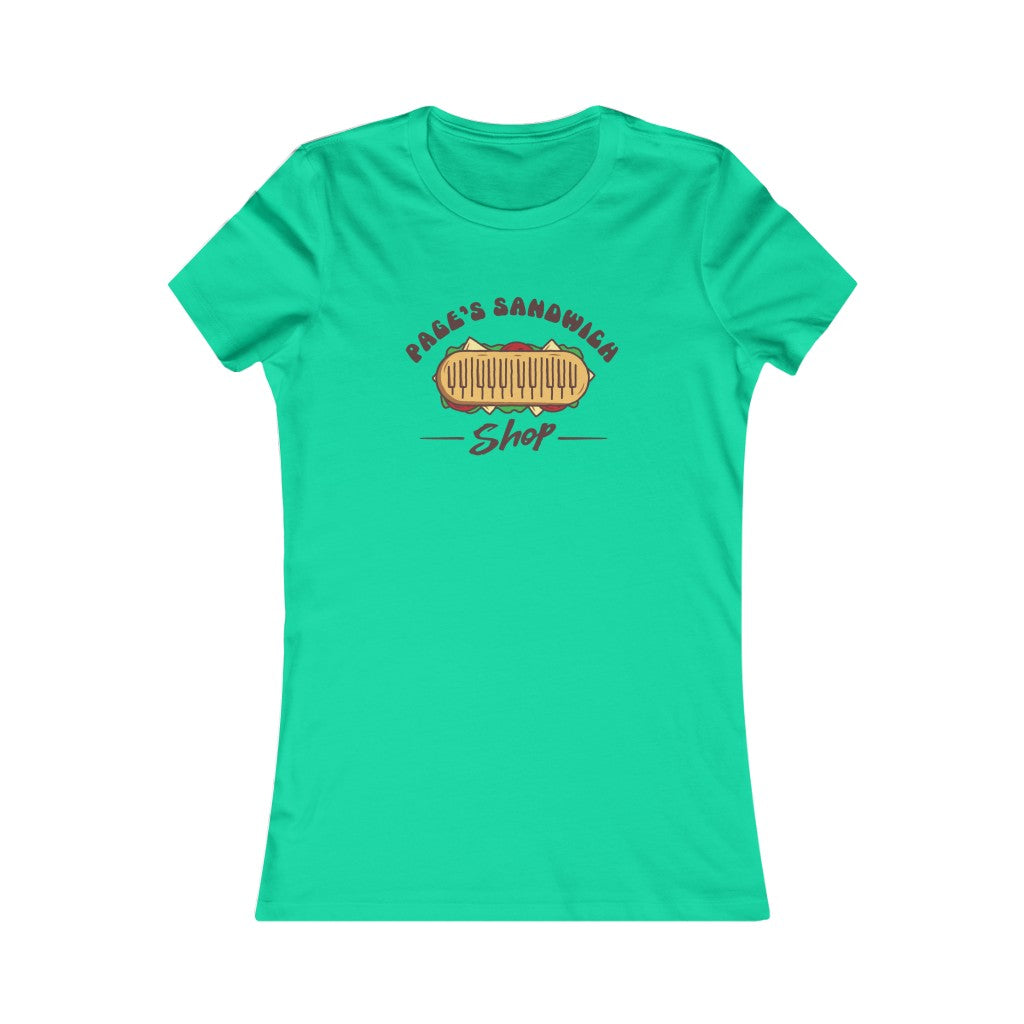 PAGE'S SANDWICH SHOP - Women's Bella Canvas Tee - Simplewear Phish