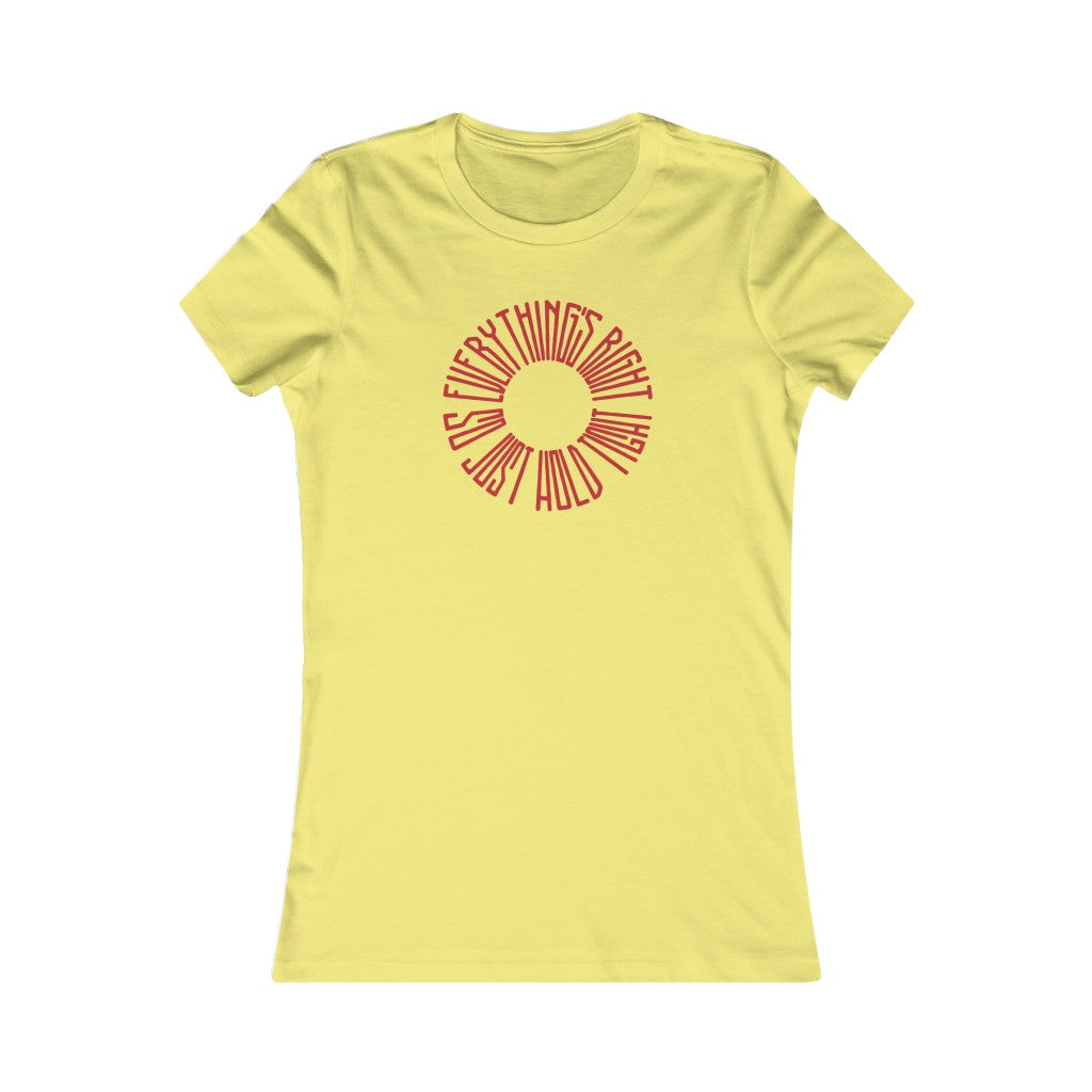 EVERYTHING'S RIGHT Donut - Women's Bella Canvas Tee - Simplewear Phish