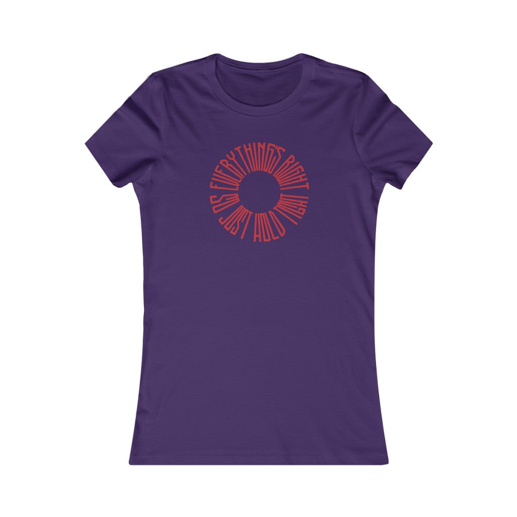 EVERYTHING'S RIGHT Donut - Women's Bella Canvas Tee - Simplewear Phish