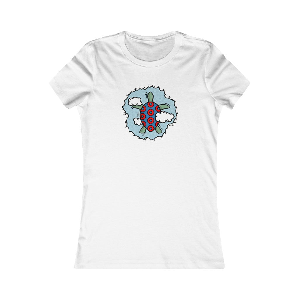 TURTLE IN THE CLOUDS - Women's Bella Canvas Tee - Simplewear Phish