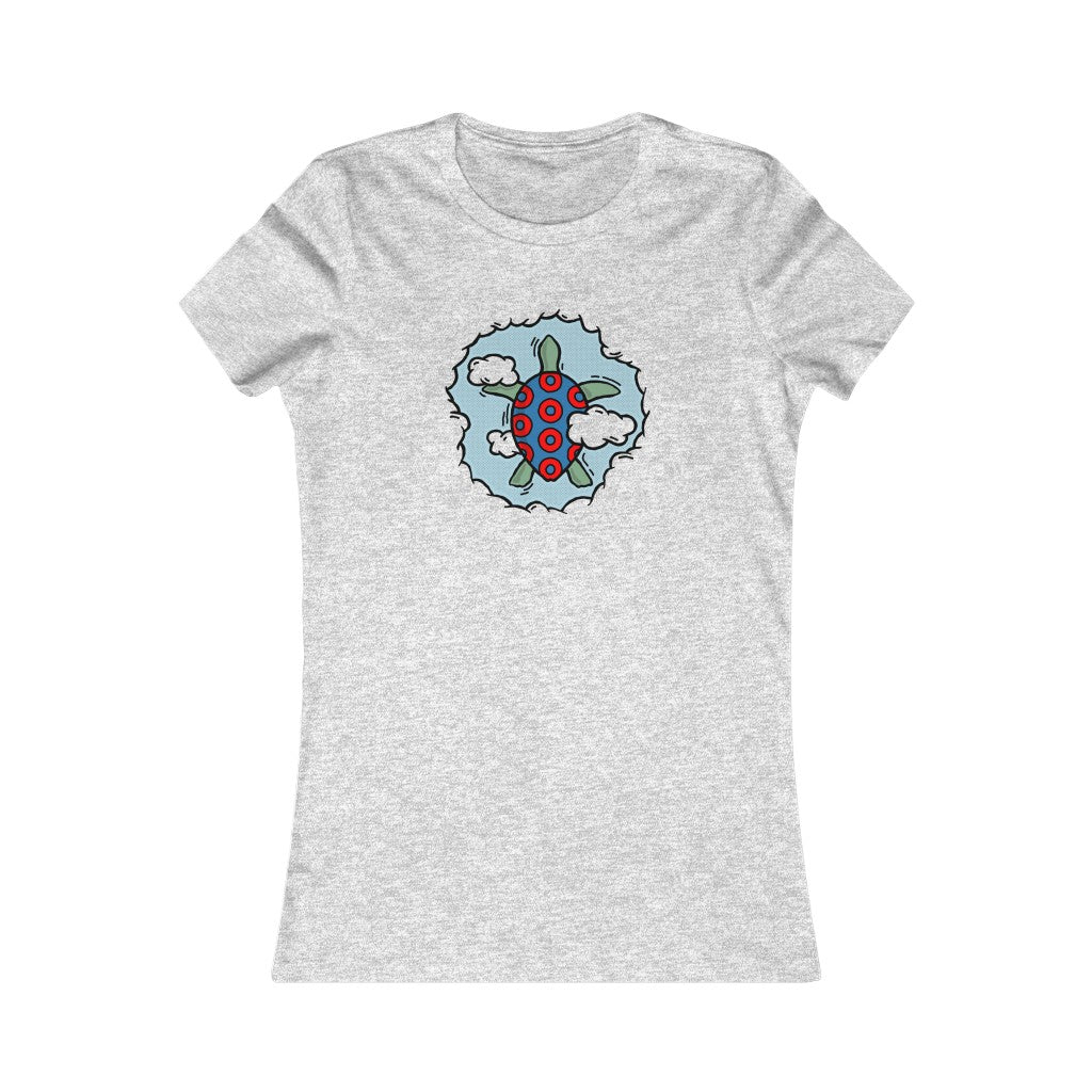 TURTLE IN THE CLOUDS - Women's Bella Canvas Tee - Simplewear Phish