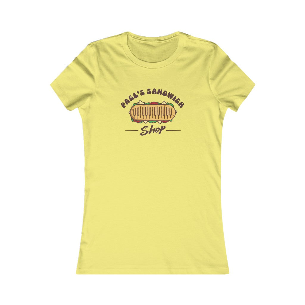 PAGE'S SANDWICH SHOP - Women's Bella Canvas Tee - Simplewear Phish