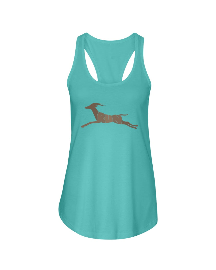 RUN LIKE AN ANTELOPE - Women's Racerback Tank - Simplewear Phish