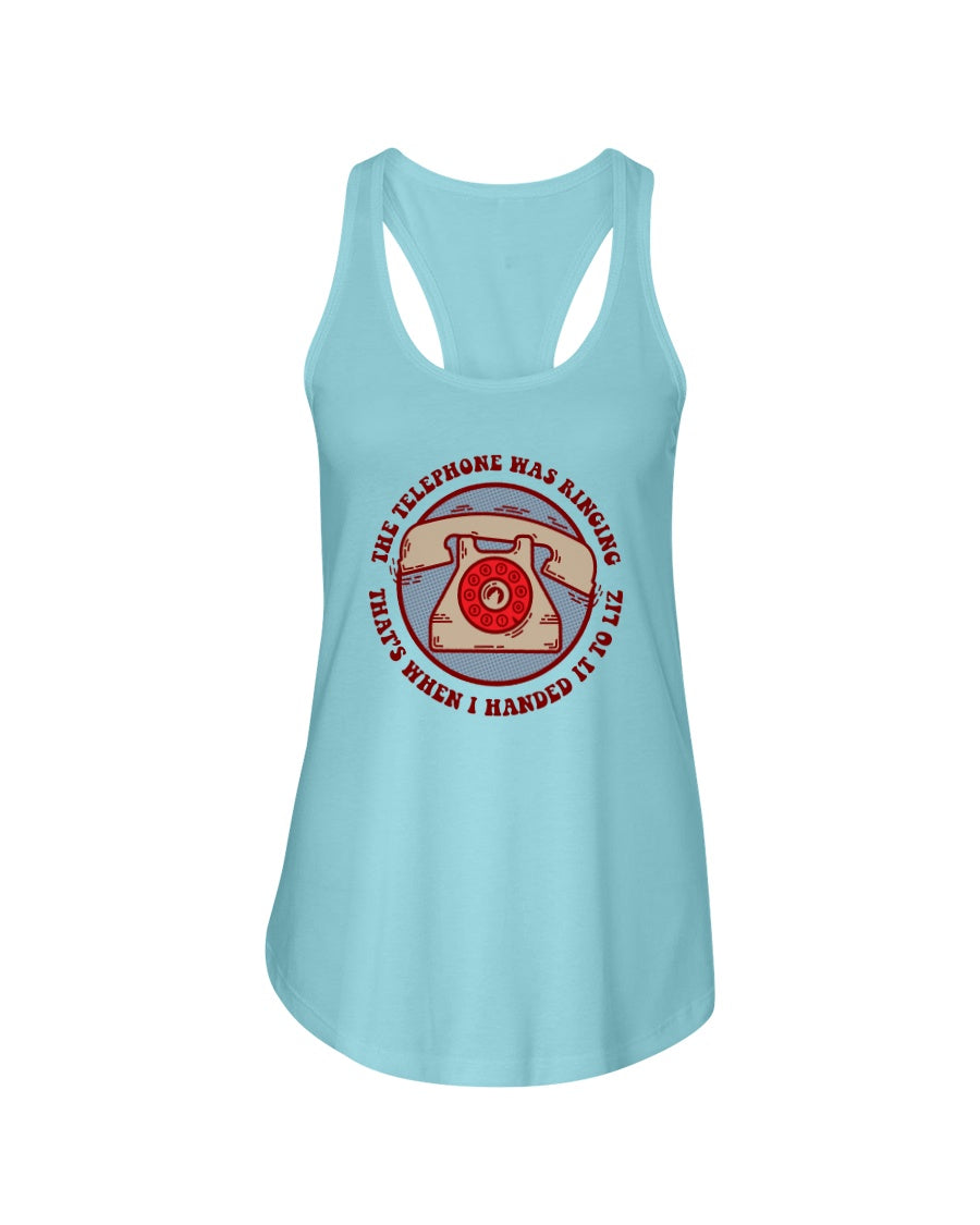 WOLFMAN'S BROTHER Telephone - Women's Racerback Tank - Simplewear Phish