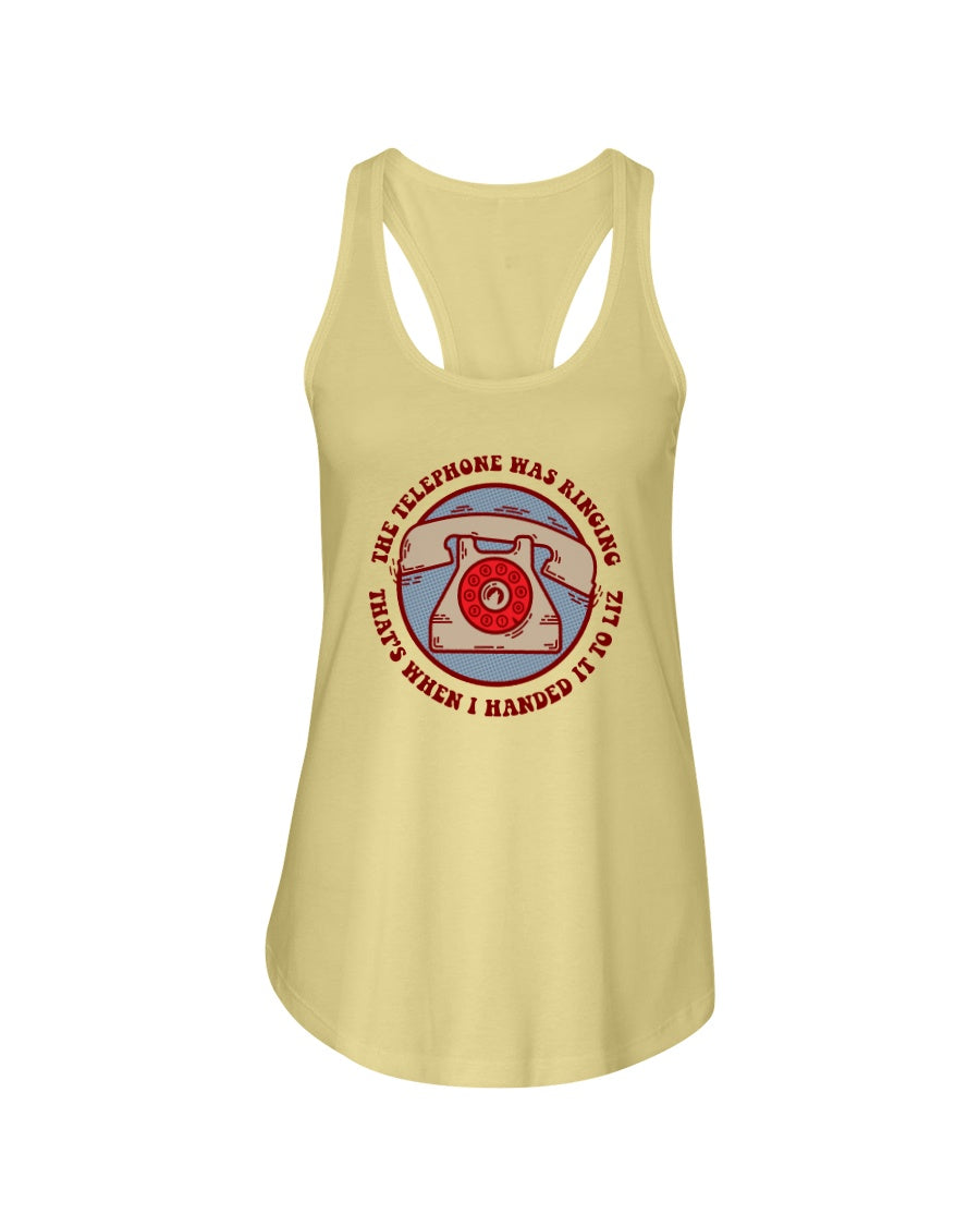 WOLFMAN'S BROTHER Telephone - Women's Racerback Tank - Simplewear Phish