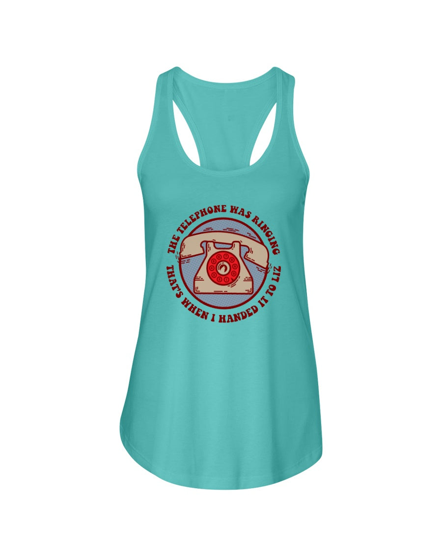 WOLFMAN'S BROTHER Telephone - Women's Racerback Tank - Simplewear Phish