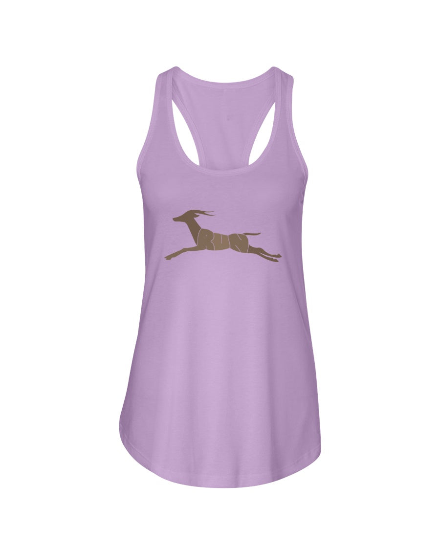 RUN LIKE AN ANTELOPE - Women's Racerback Tank - Simplewear Phish