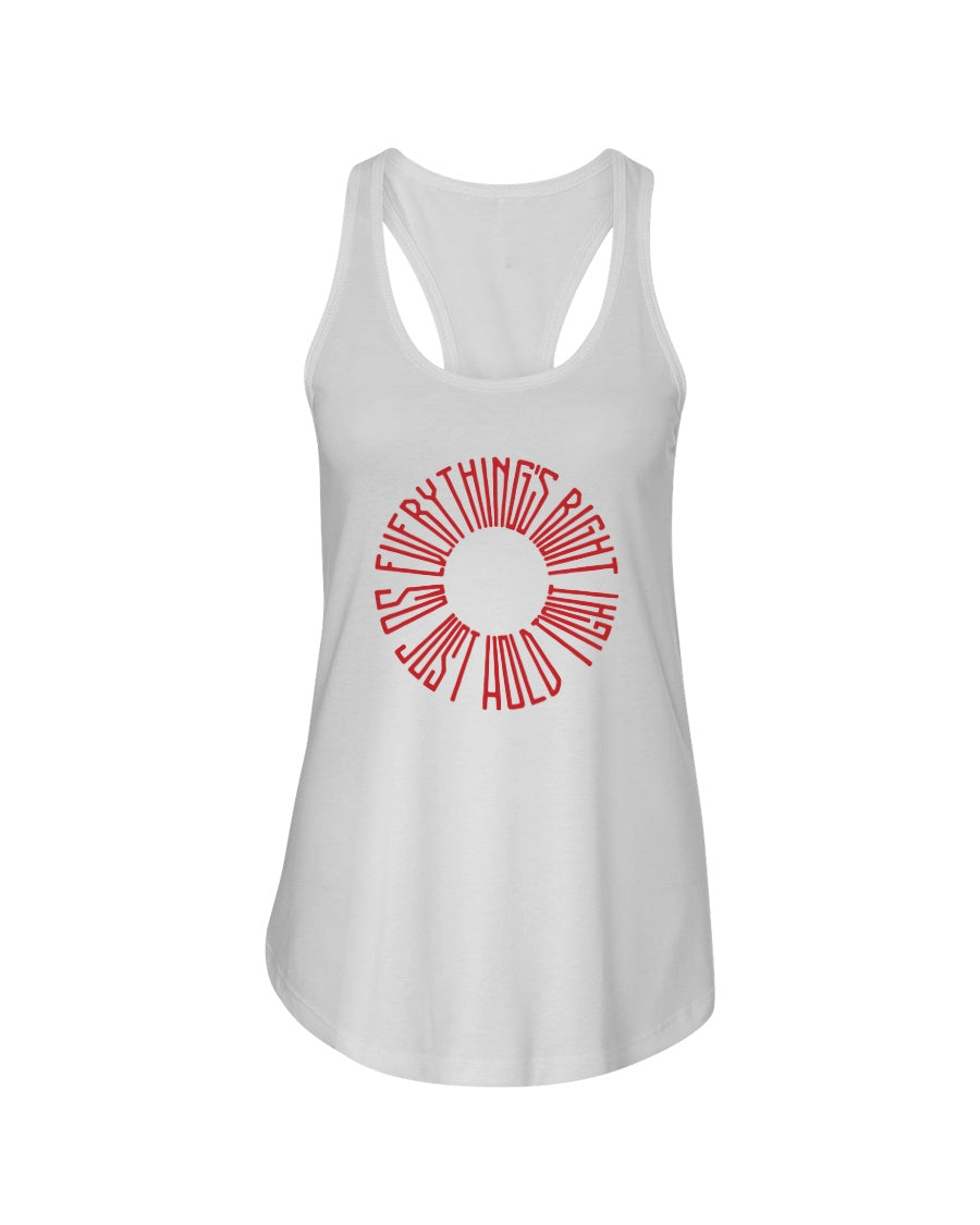 EVERYTHING'S RIGHT - Women's Racerback Tank - Simplewear Phish