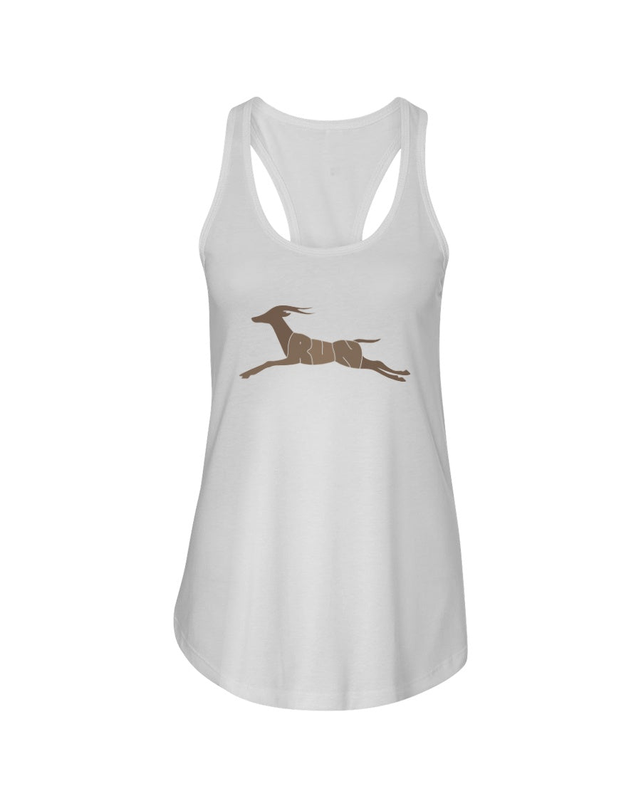 RUN LIKE AN ANTELOPE - Women's Racerback Tank - Simplewear Phish