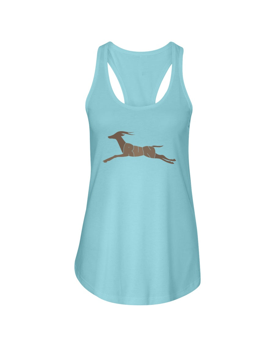 RUN LIKE AN ANTELOPE - Women's Racerback Tank - Simplewear Phish