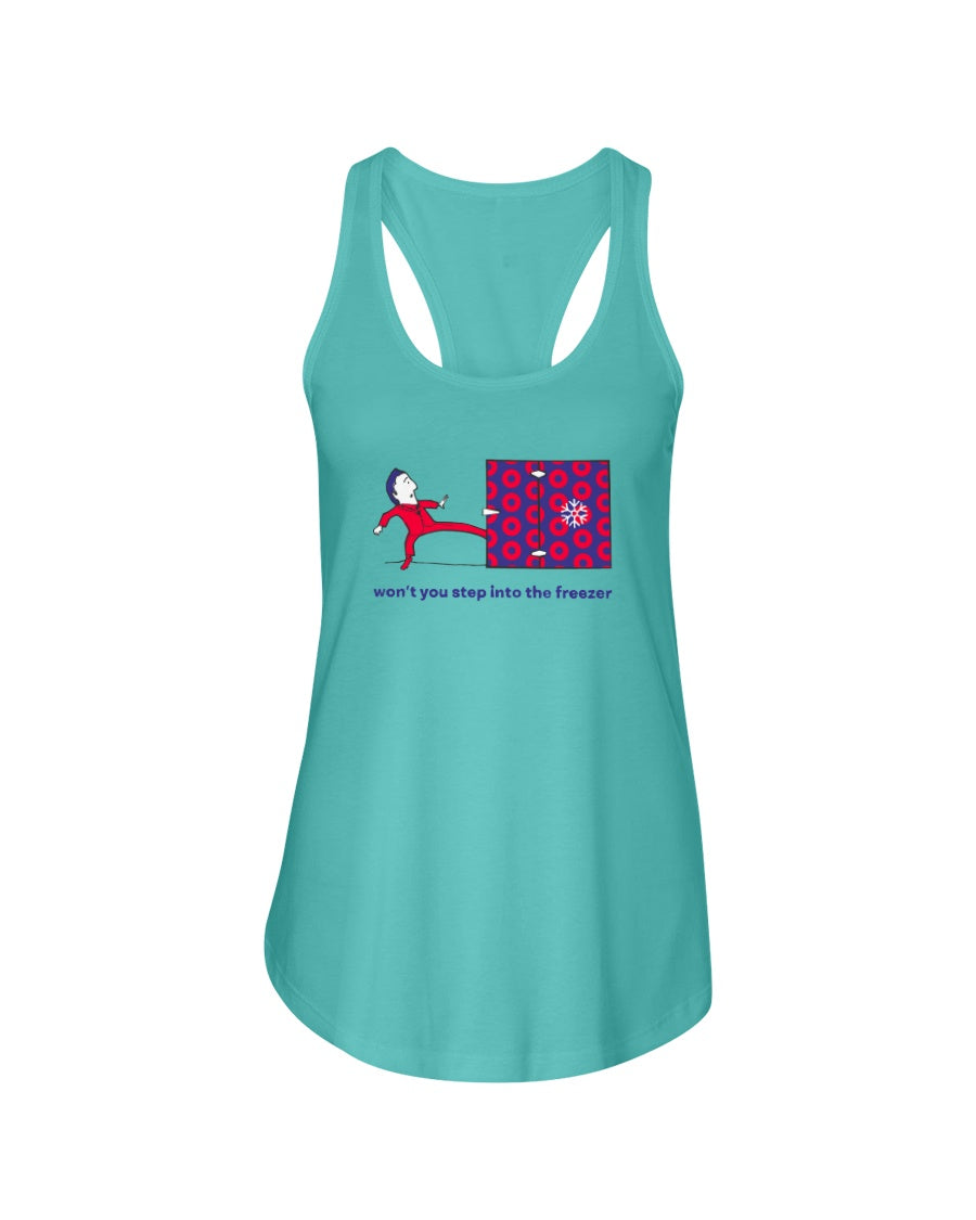 TWEEZER Freezer - Women's Racerback Tank - Simplewear Phish