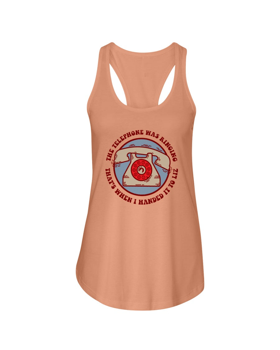 WOLFMAN'S BROTHER Telephone - Women's Racerback Tank - Simplewear Phish