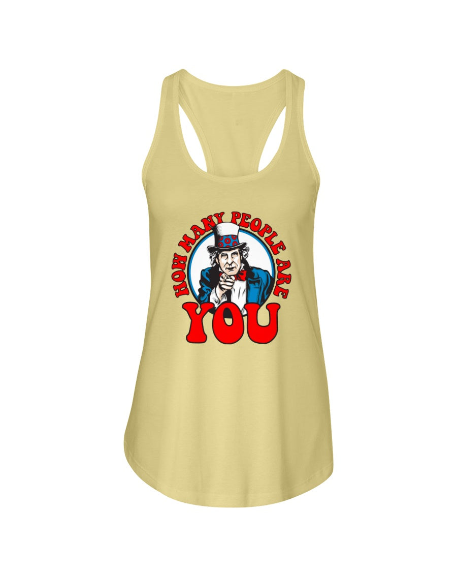 HOW MANY PEOPLE ARE YOU - Women's Racerback Tank - Simplewear Phish