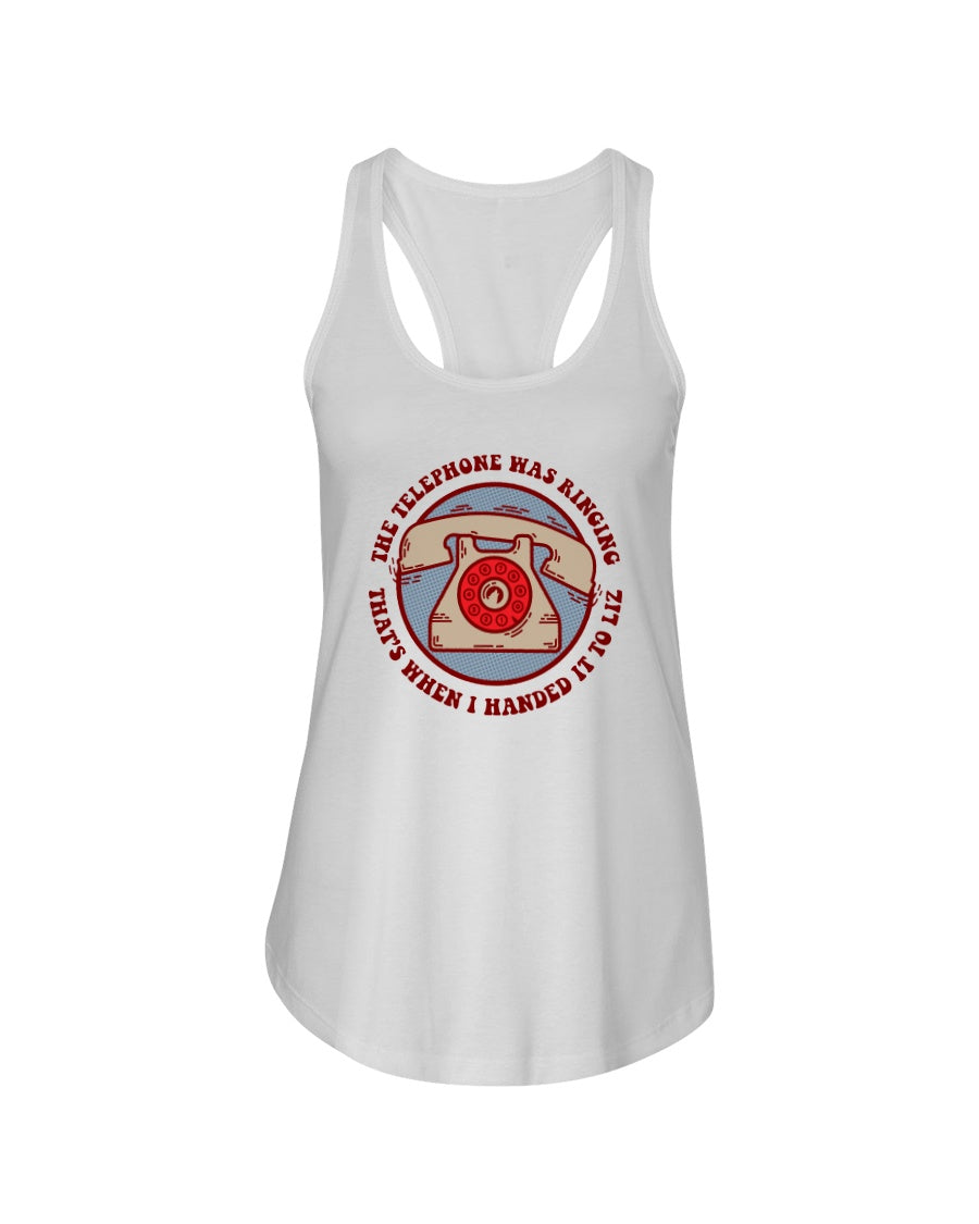 WOLFMAN'S BROTHER Telephone - Women's Racerback Tank - Simplewear Phish