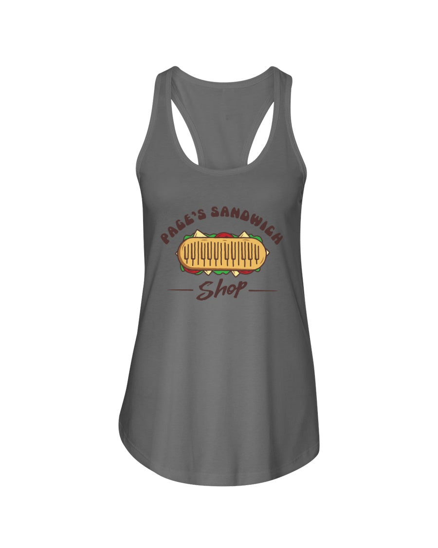 PAGE'S SANDWICH SHOP - Women's Racerback Tank - Simplewear Phish