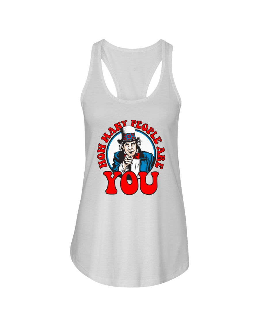 HOW MANY PEOPLE ARE YOU - Women's Racerback Tank - Simplewear Phish