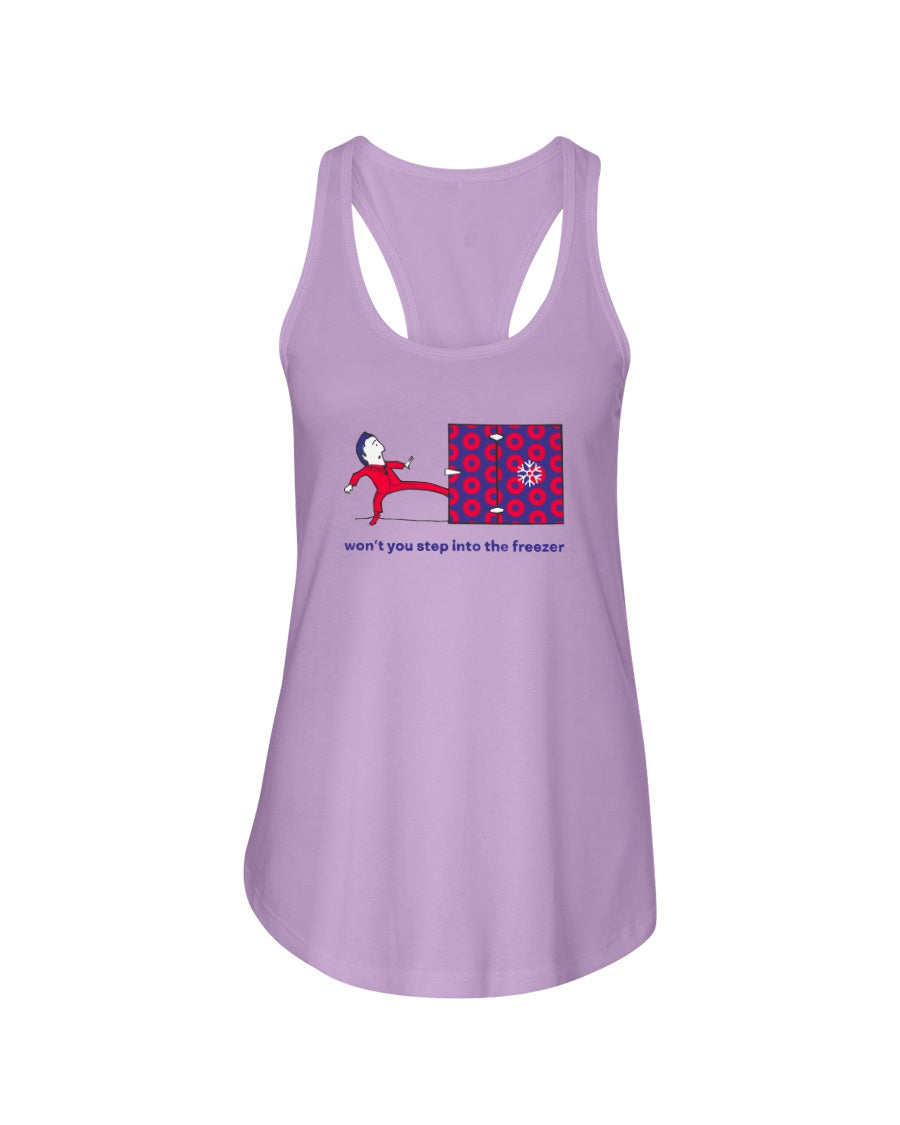 TWEEZER Freezer - Women's Racerback Tank - Simplewear Phish